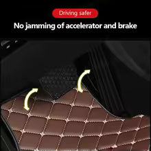 SEAMETAL 4Pcs Car Floor Mats Full Set Non-Slip Waterproof Foot Pad Front/Rear Wear-Resistant Auto Cargo Liner Carpet Universal