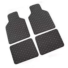SEAMETAL 4Pcs Car Floor Mats Full Set Non-Slip Waterproof Foot Pad Front/Rear Wear-Resistant Auto Cargo Liner Carpet Universal
