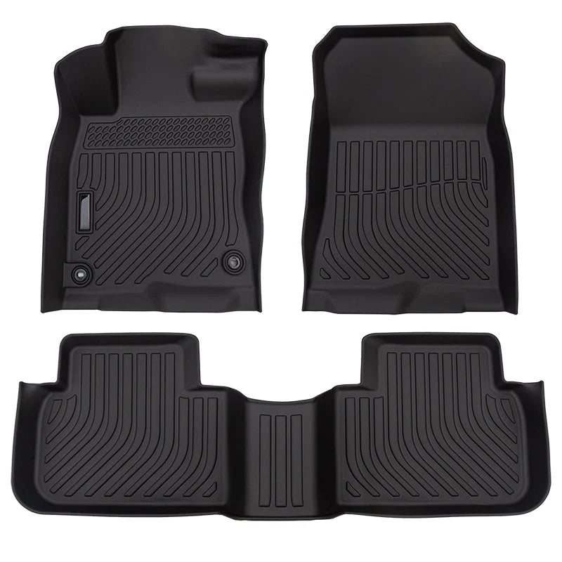 SEAMETAL 4Pcs Car Floor Mats Full Set Non-Slip Waterproof Foot Pad Front/Rear Wear-Resistant Auto Cargo Liner Carpet Universal